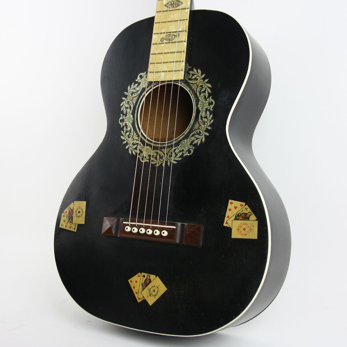 【希少レア】Oscar Schmidt Stella 12string 1920 1920 Stella (Oscar Schmidt) The Gambler Black with Playing Card