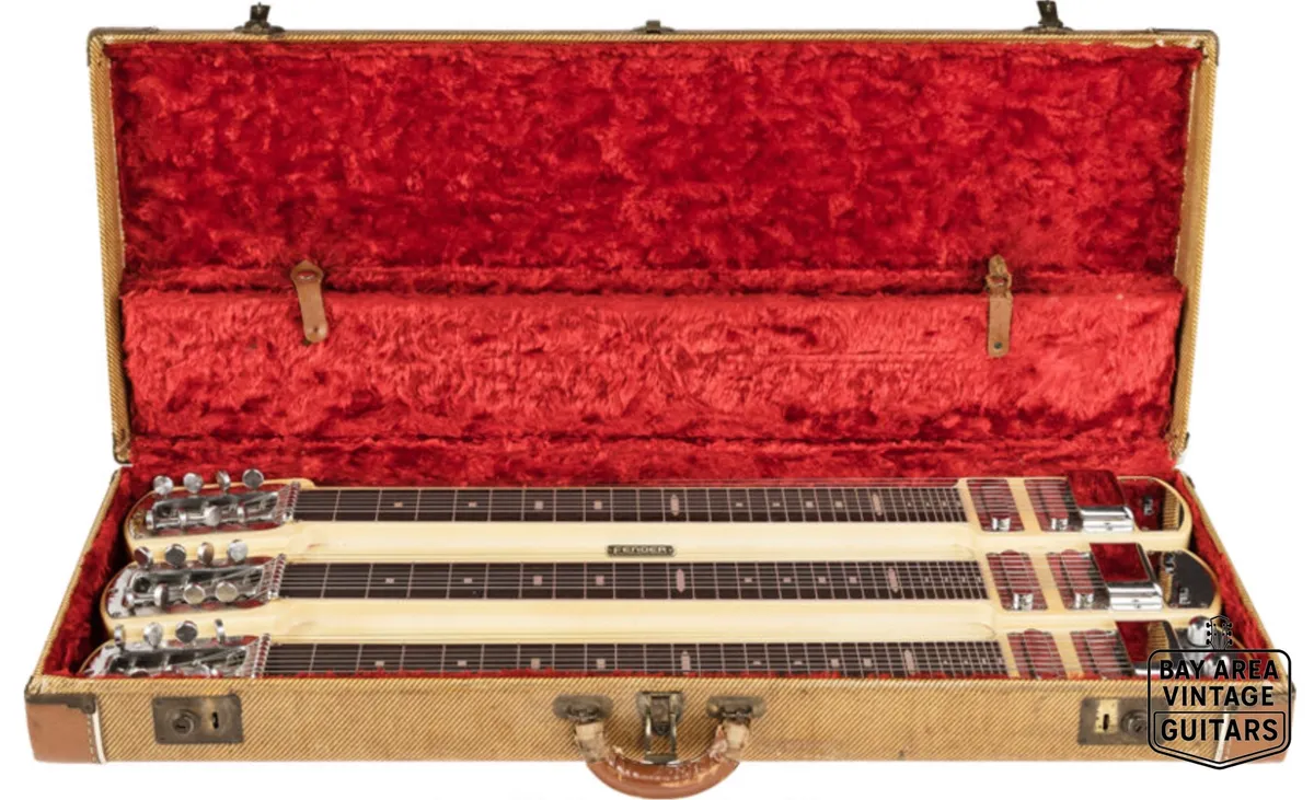1953 Fender Stringmaster T8 3 Neck Console Steel Guitar (OHSC