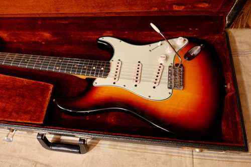 1963 Fender Stratocaster Sunburst - Refin - Gbase