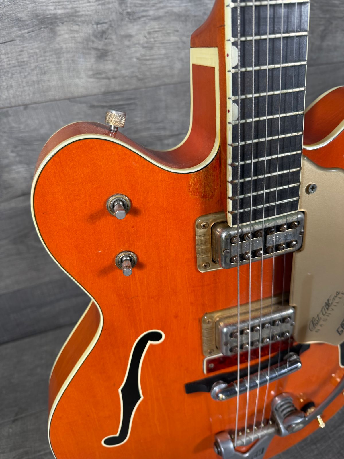 1965 Gretsch 6120 Chet Atkins Nashville Western Orange - Gbase