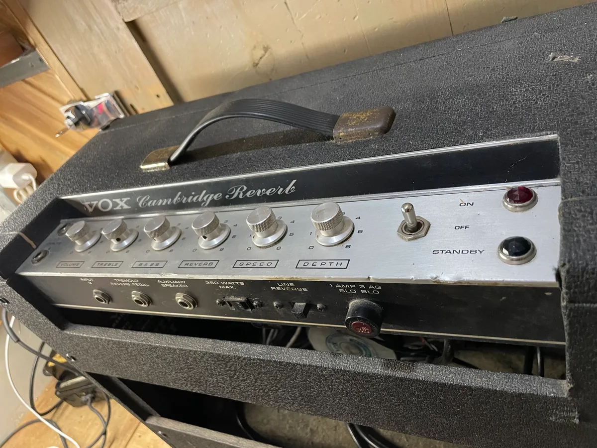 1966 Vox/Thomas Organ Cambridge Reverb V-3 Black - Gbase