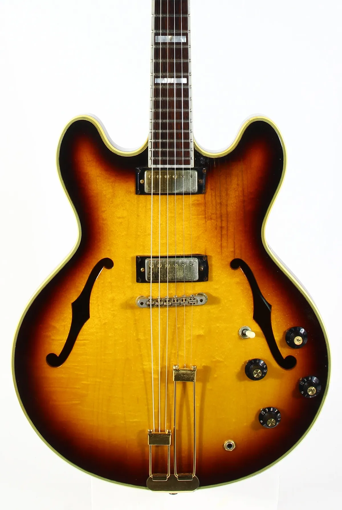 Epiphone SheratonⅡ ビンテージ セミアコ gibsonロゴ Epiphone by Gibson Sheraton II Vintage Sunburst, 1988 | archive