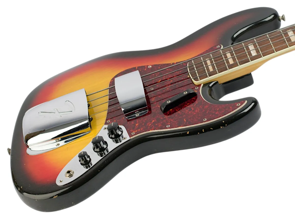 1969 Fender Jazz Bass 3-Color Sunburst - Gbase