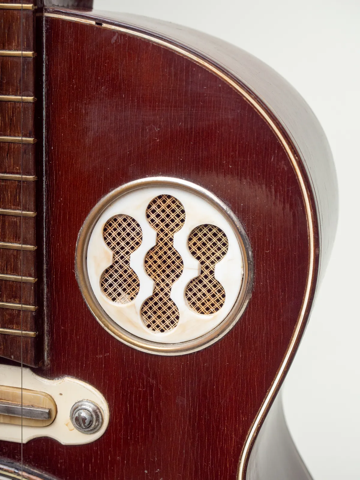 1960s Del Vecchio Dinamico Mahogany Electric Resonator - Gbase
