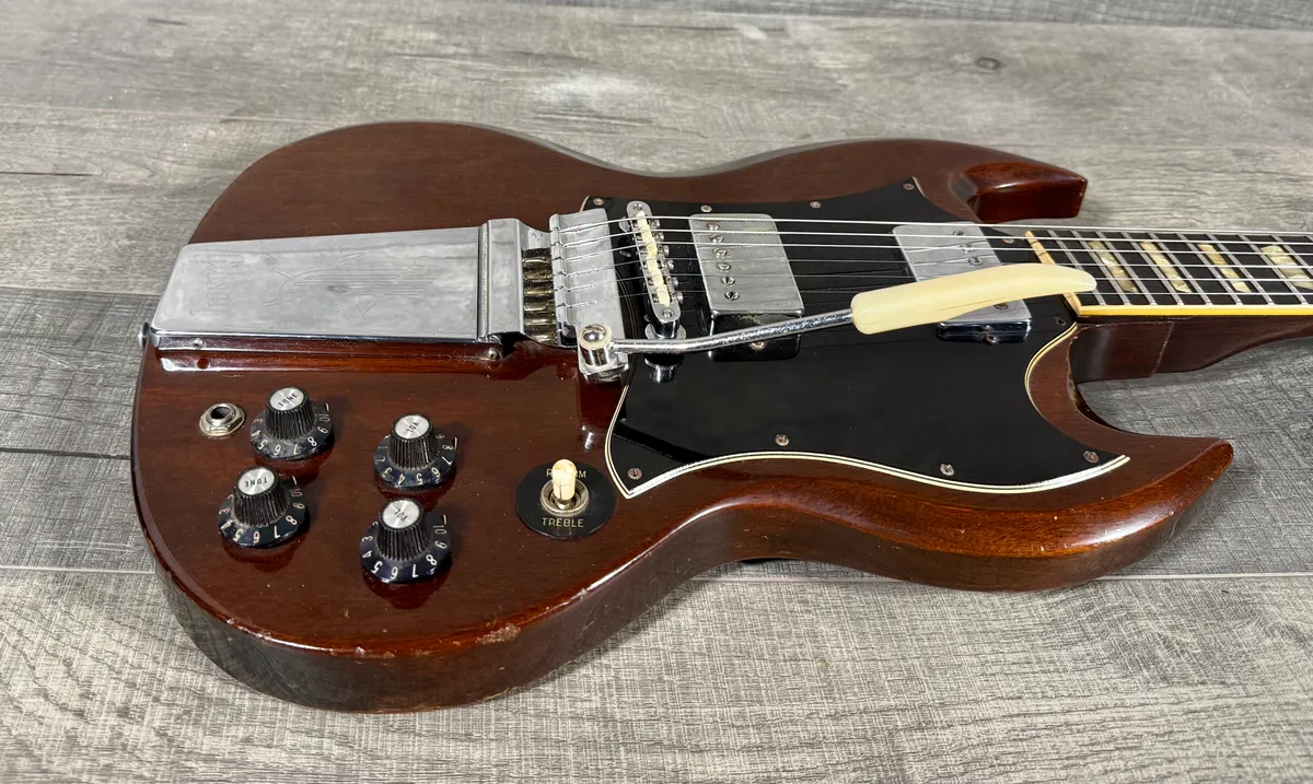 1970 Gibson SG Standard with Maestro Vibrola Cherry - Gbase