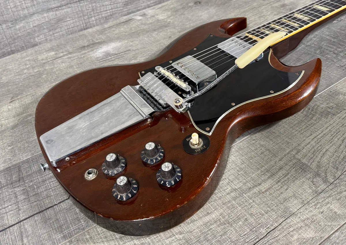 1970 Gibson SG Standard with Maestro Vibrola Cherry - Gbase