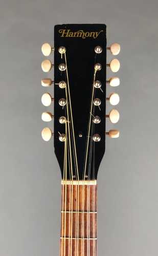 1970 Harmony H1233 12-string Natural - Gbase