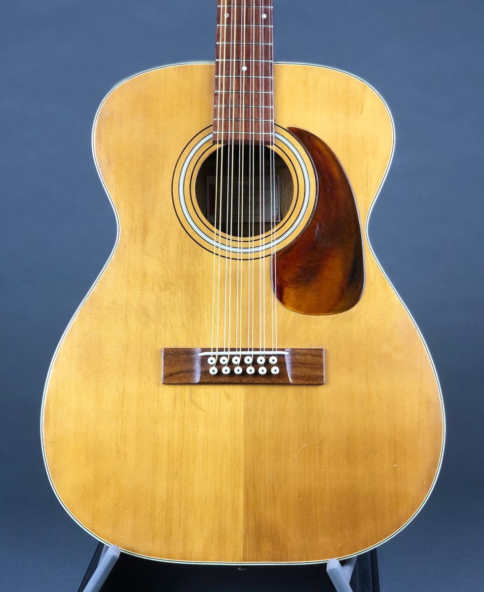 1970 Harmony H1233 12-string Natural - Gbase