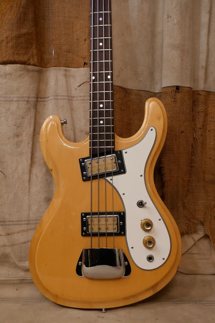 1970 Univox Hi-Flier Bass Natural - Gbase