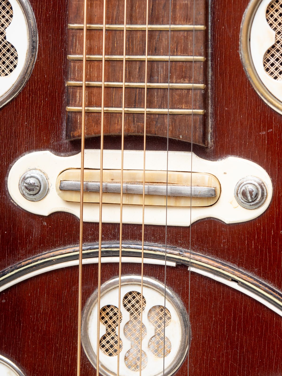 1960s Del Vecchio Dinamico Mahogany Electric Resonator - Gbase