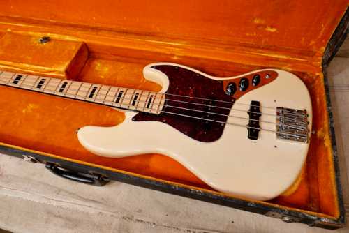 1972 Fender Jazz Bass Olympic White - Gbase