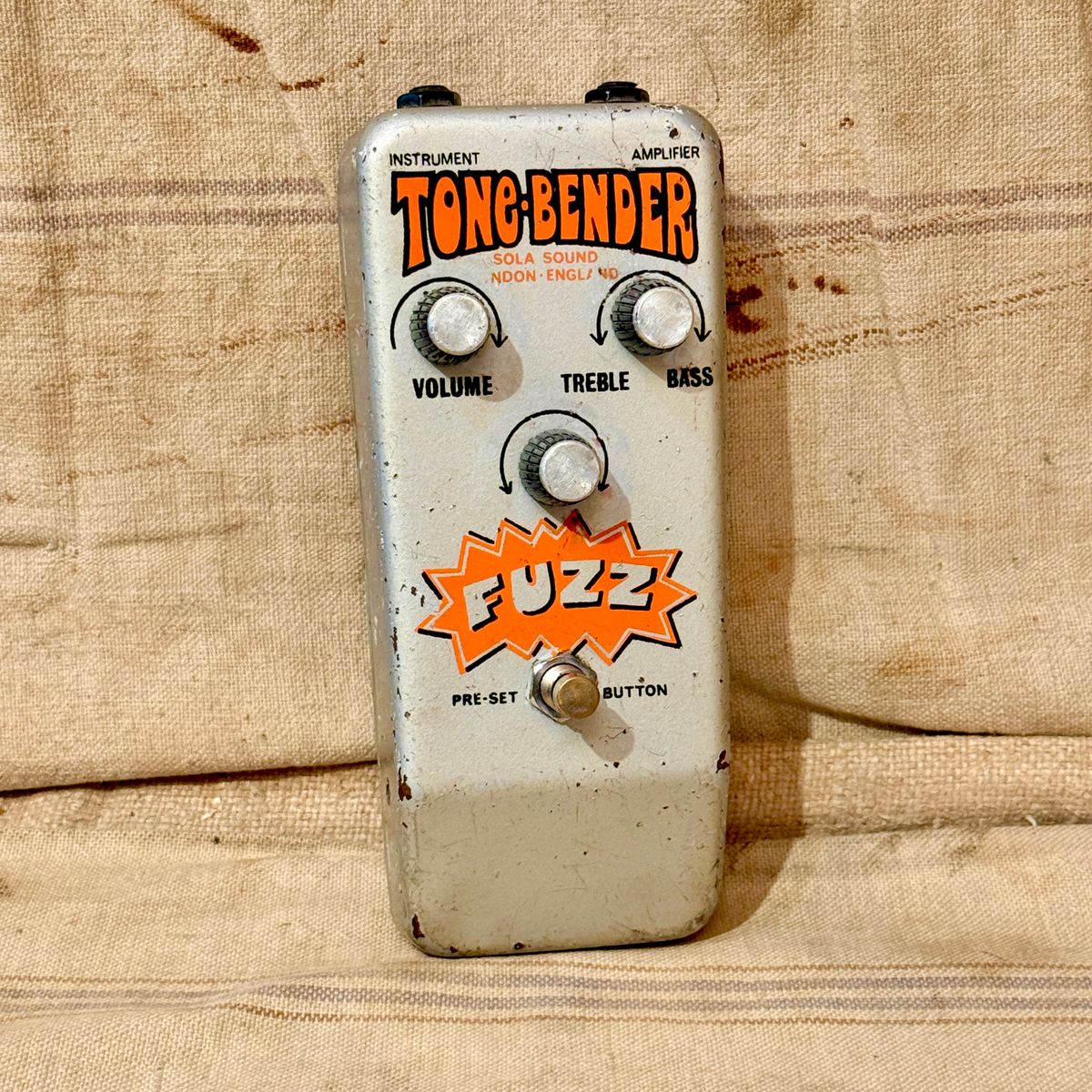 1973 Colorsound Sola Sound Tone Bender Grey - Gbase
