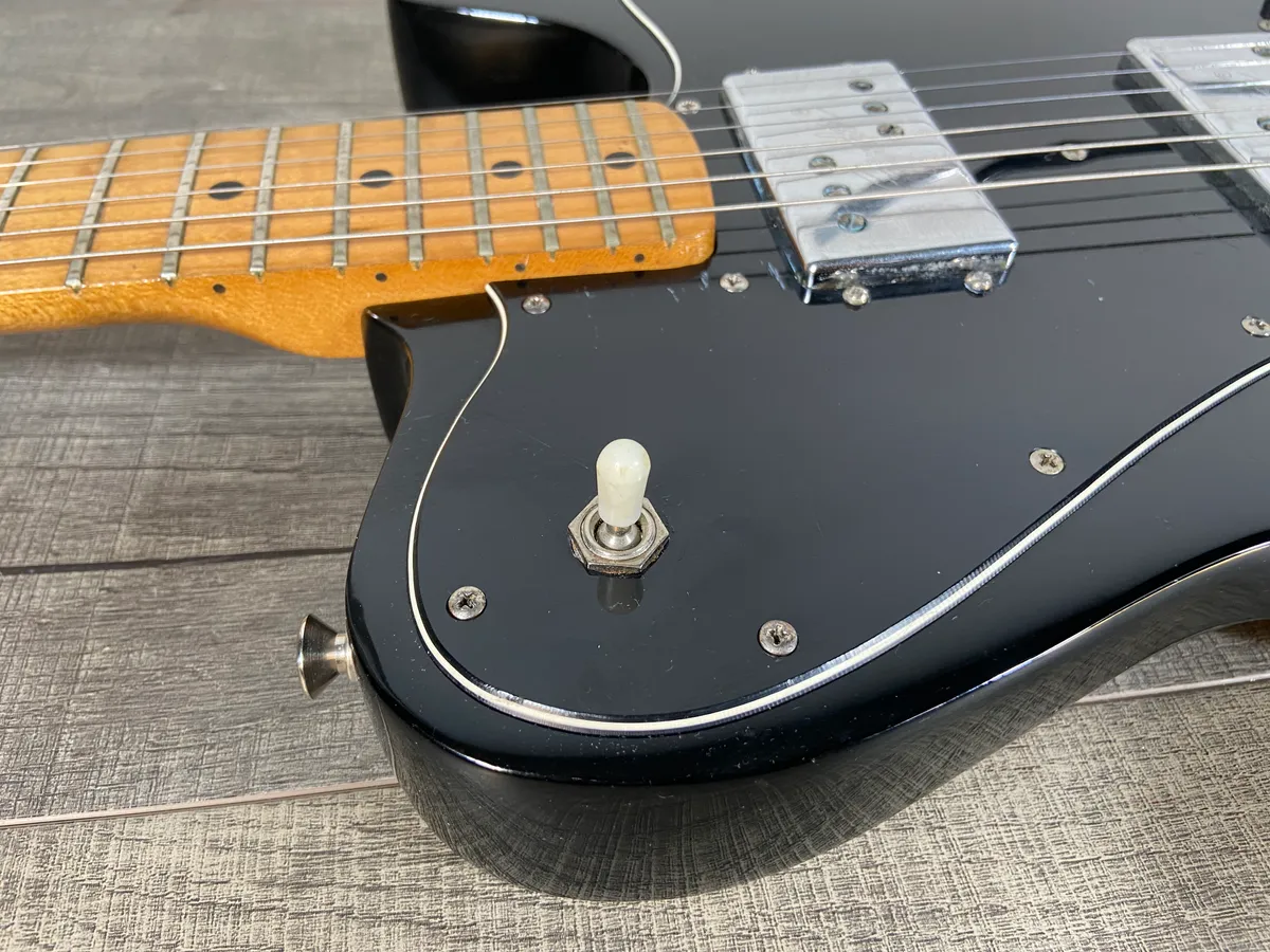 1973 Fender Telecaster Deluxe with Factory Tremolo Black - Gbase