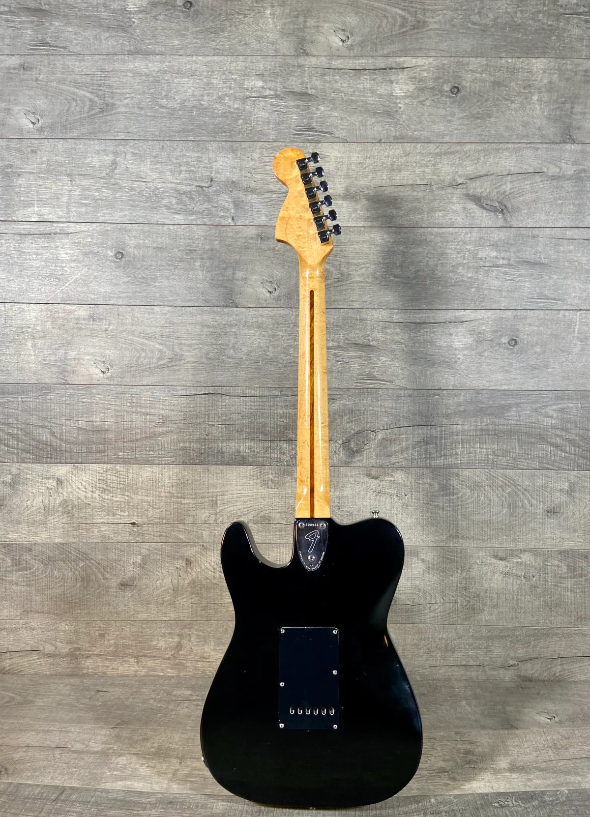 1973 Fender Telecaster Deluxe with Factory Tremolo Black - Gbase