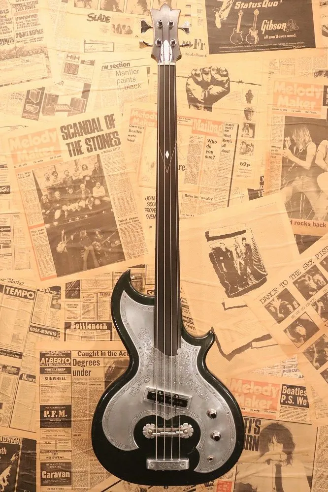 1976 A.C. Zemaitis Custom Deluxe Fretless Bass British Green