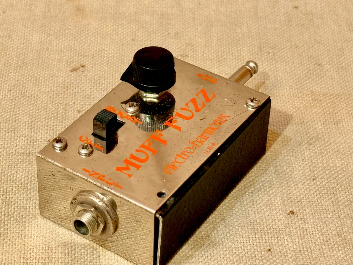ギター Muff fuzz 1976 Electro Harmonix Muff-Fuzz Silver - Gbase