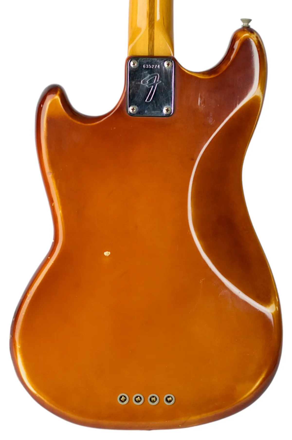 1976 Fender Mustang Naturally Aged Olympic White - Gbase
