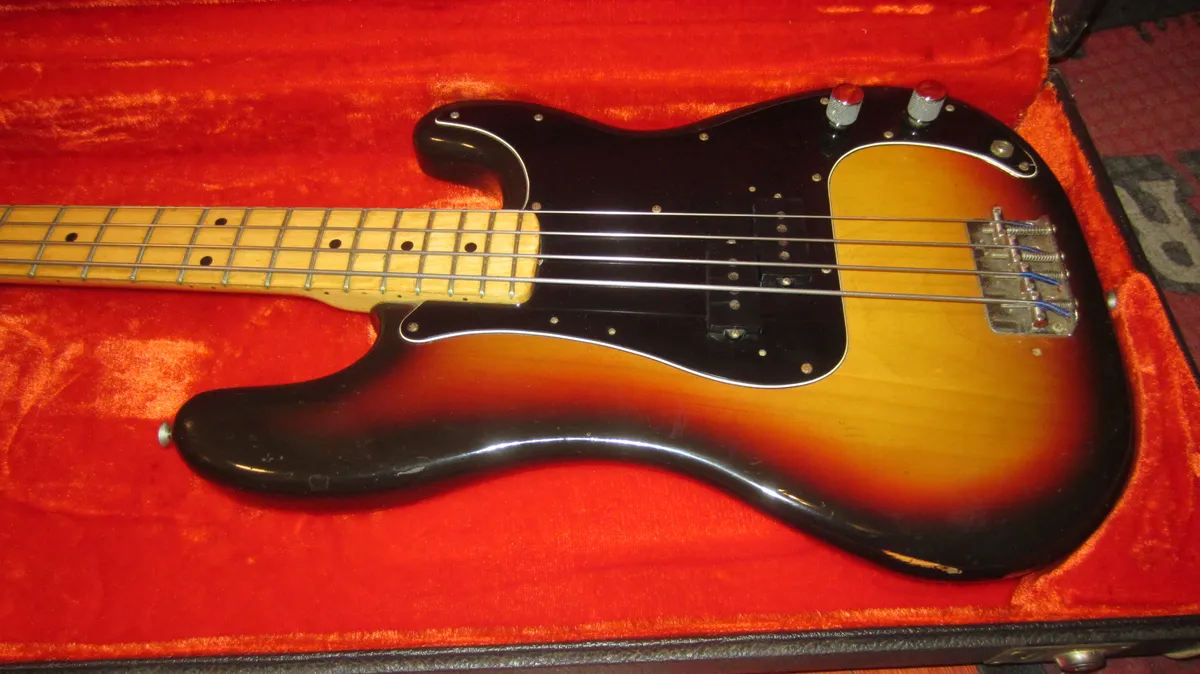 1976 Fender Precision Bass Sunburst - Gbase