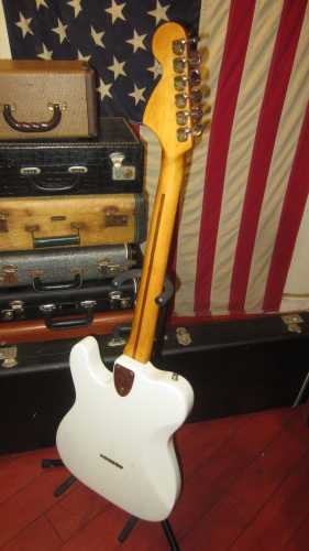 1976 Fender Telecaster Deluxe White Sparkle w/ Hard Case - Gbase