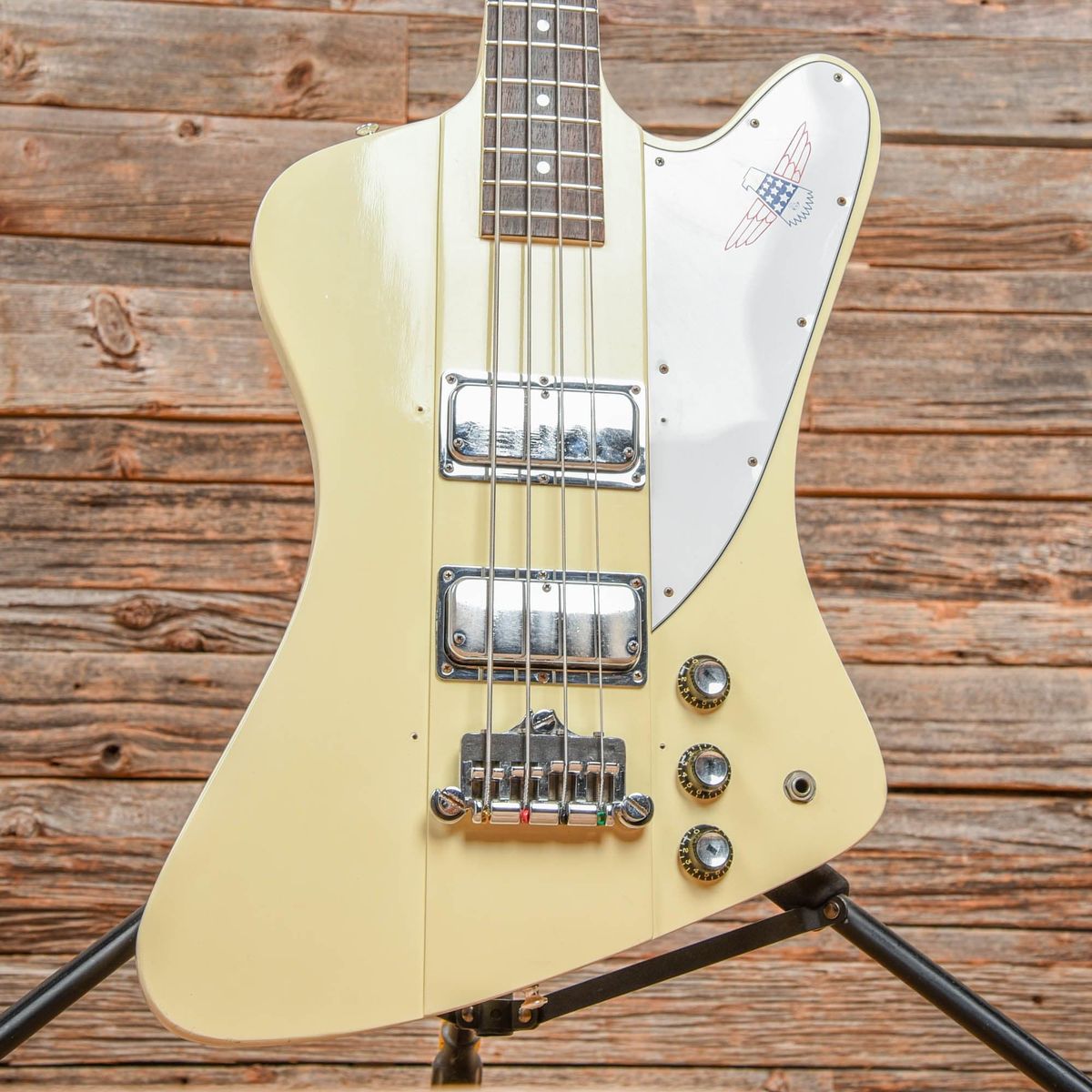 1976 Gibson Bicentennial Thunderbird Bicentennial Thunderbird White 1976-gibson-bicentennial-thunderbird-bicentennial-thunderbird-white