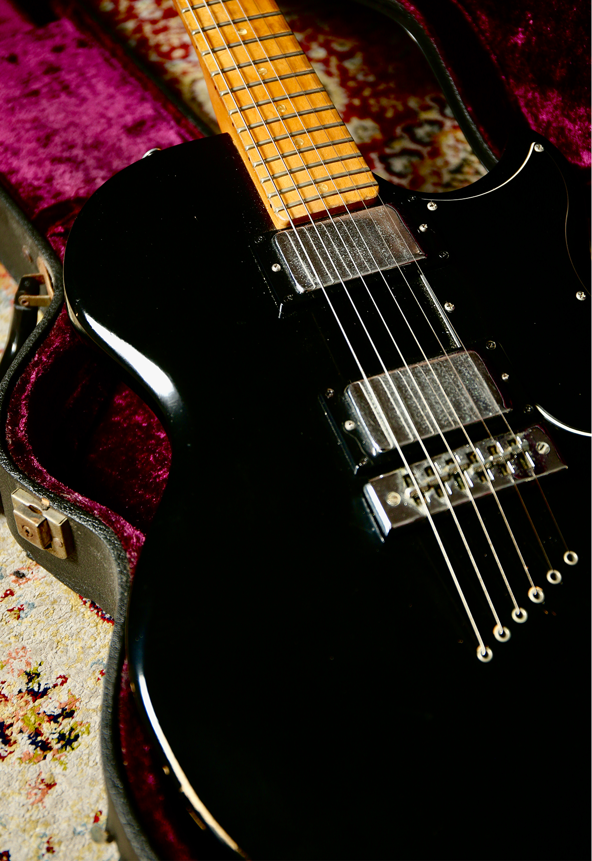 1976 Gibson L6S Midnight Special Black - Gbase