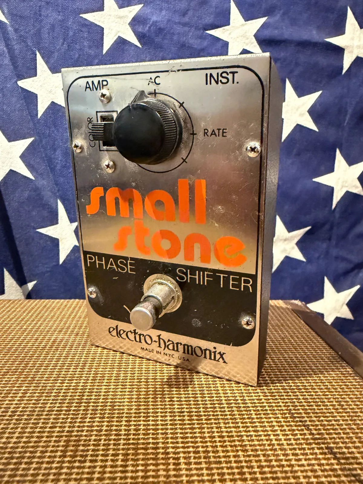 1978 Electro Harmonix Small Stone Phase Shifter Chrome - Gbase