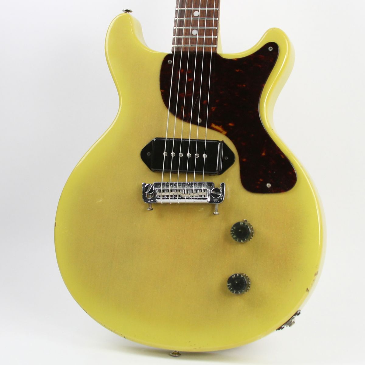 1978 Univox Les Paul Junior Double Cutaway TV Yellow, Good, Soft