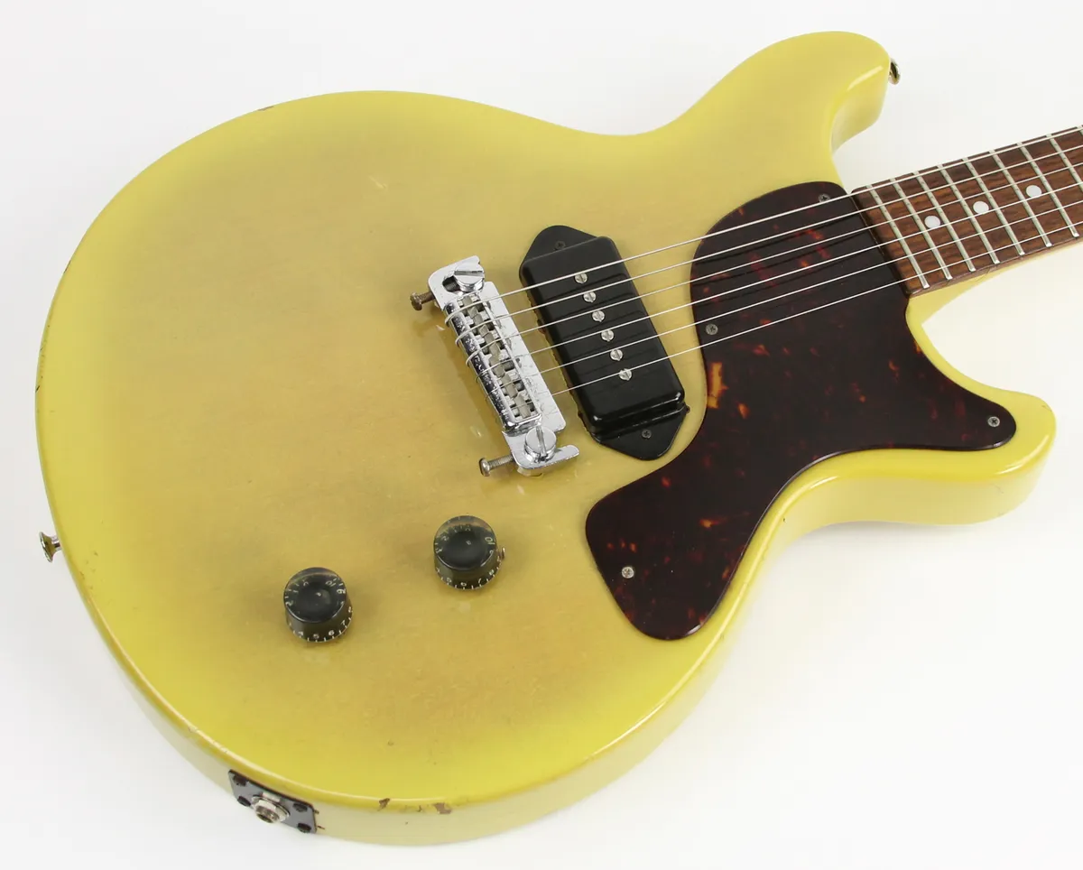 1978 Univox Les Paul Junior Double Cutaway TV Yellow, Good, Soft