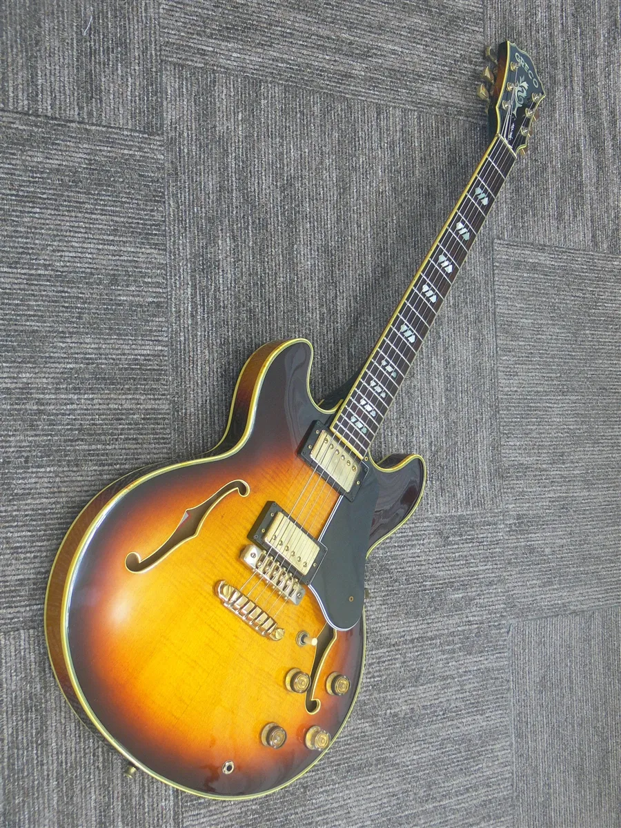う*丼様 Greco guitar ストラトタイプ　ジャンク 1979 Greco SV-800 Semi-Hollow Sunburst (Made in Japan) - Gbase
