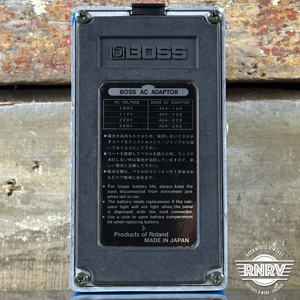 Boss CS-1 Compression Sustainer (Black Label) 1978 - 1982 - Blue