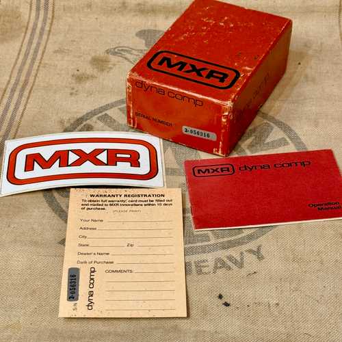 1980 MXR Dyna Comp w/Box & Paperwork Red - Gbase
