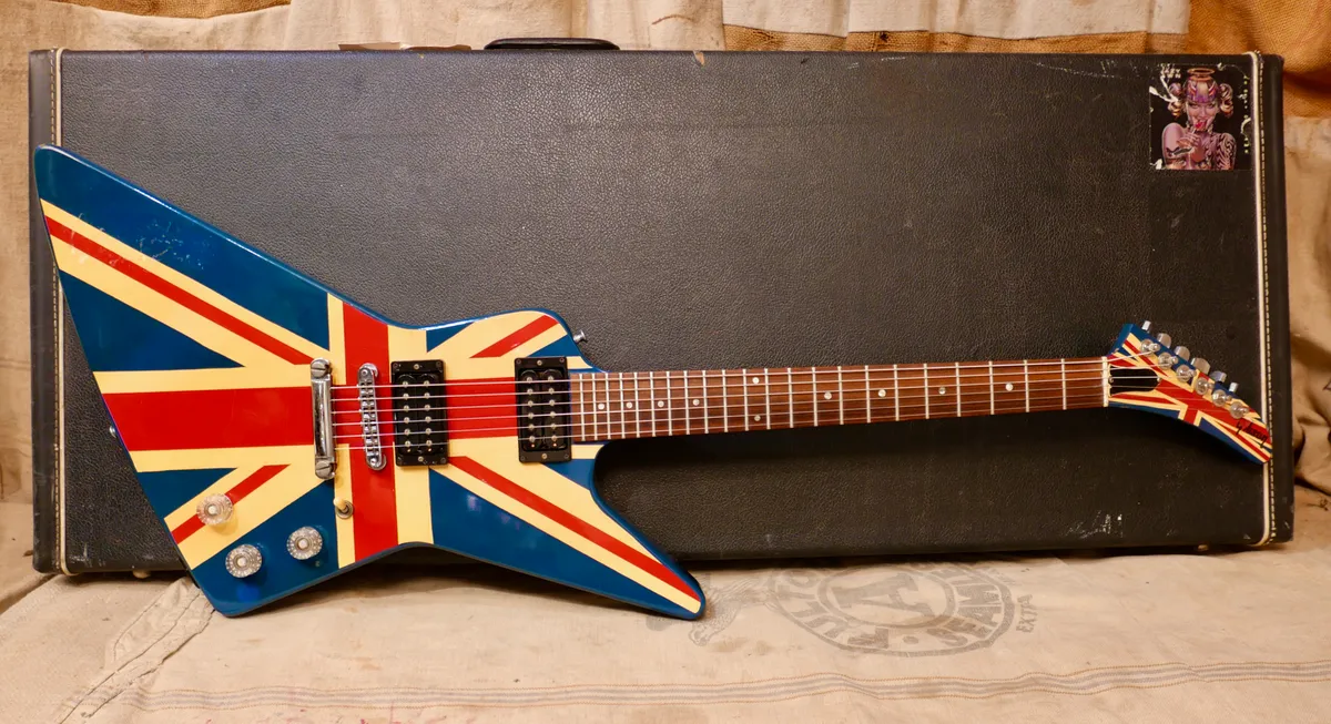 1984 Gibson Explorer Union Jack British Flag - Gbase
