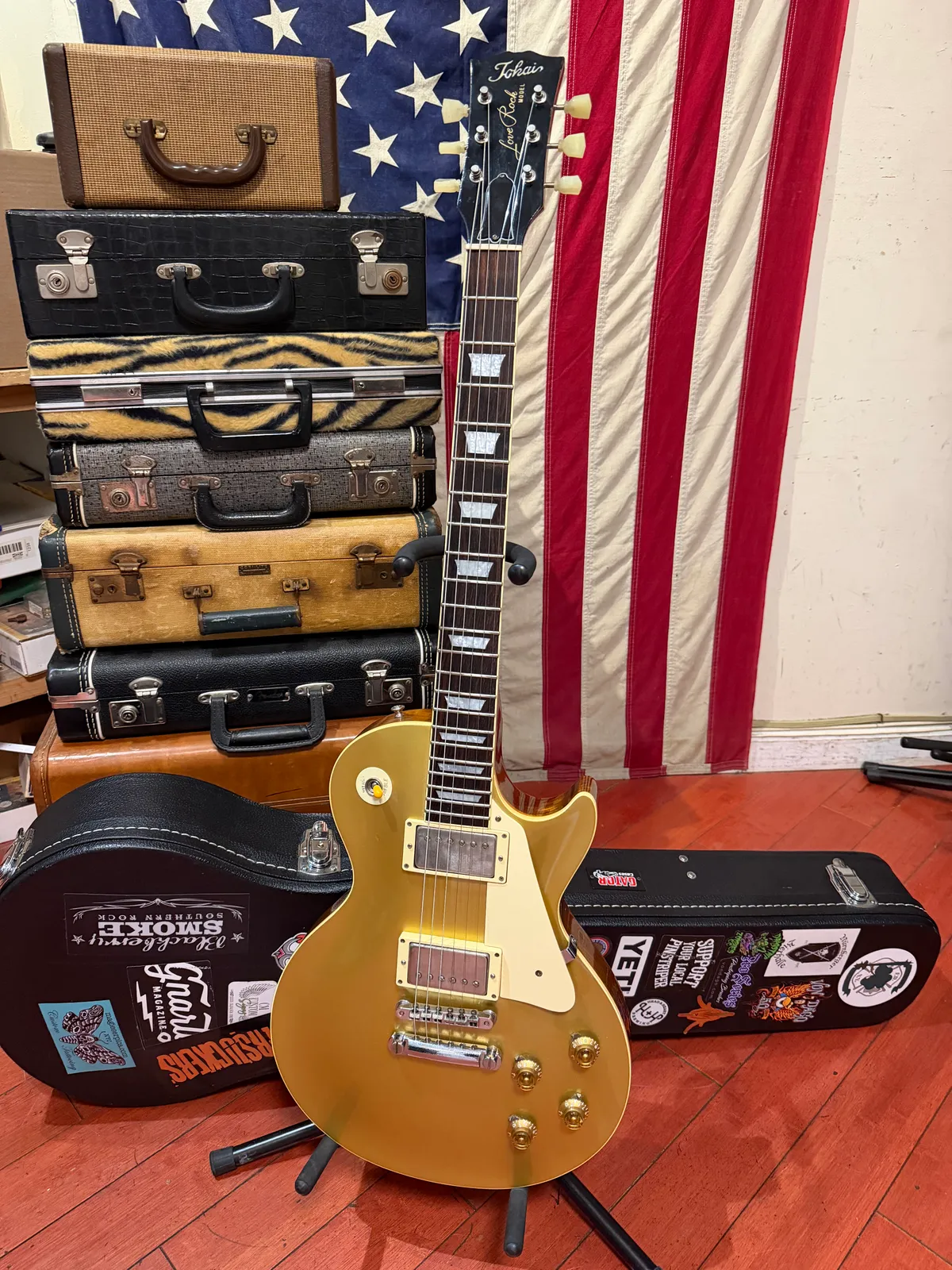 1985 Tokai Love Rock Les Paul Standard Goldtop - Gbase