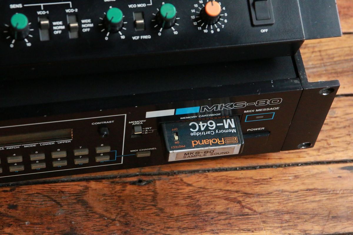1984 Roland MKS-80 Super Jupiter Rackmount Sound Module w/ MPG-80