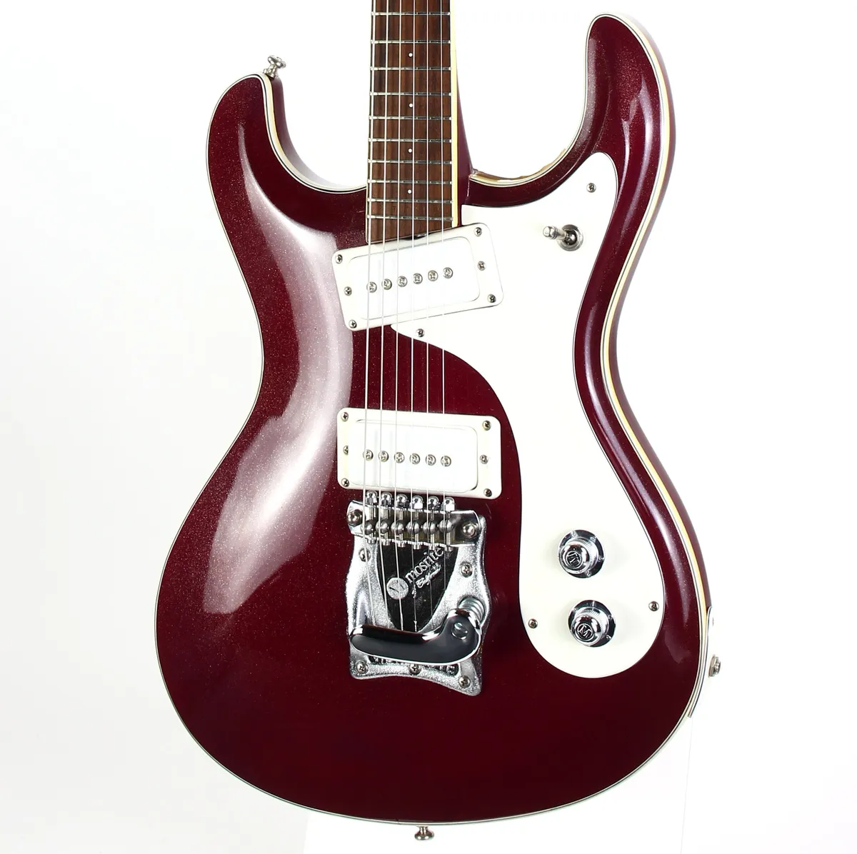 1988 Mosrite USA Semie Moseley Signed V63 Model Ruby Dust Rare SET