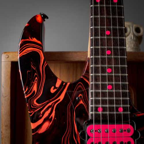 1989 Ibanez RG570 MIJ Custom Pink Swirl - Gbase