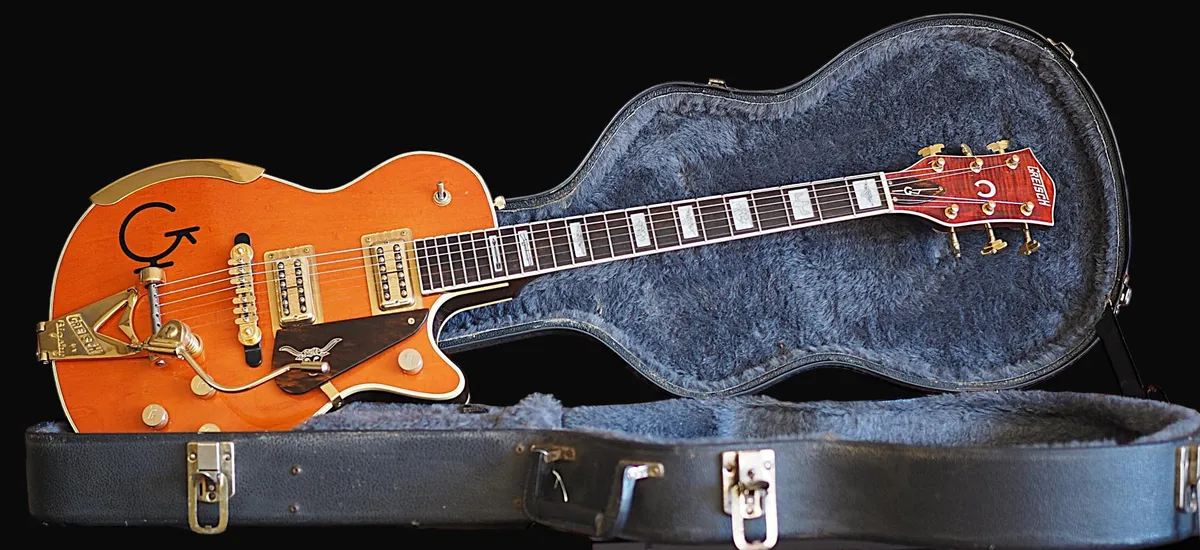 ギター GRETSCH 6121 round up 1990 Gretsch 6121 Round Up Western Orange - Gbase
