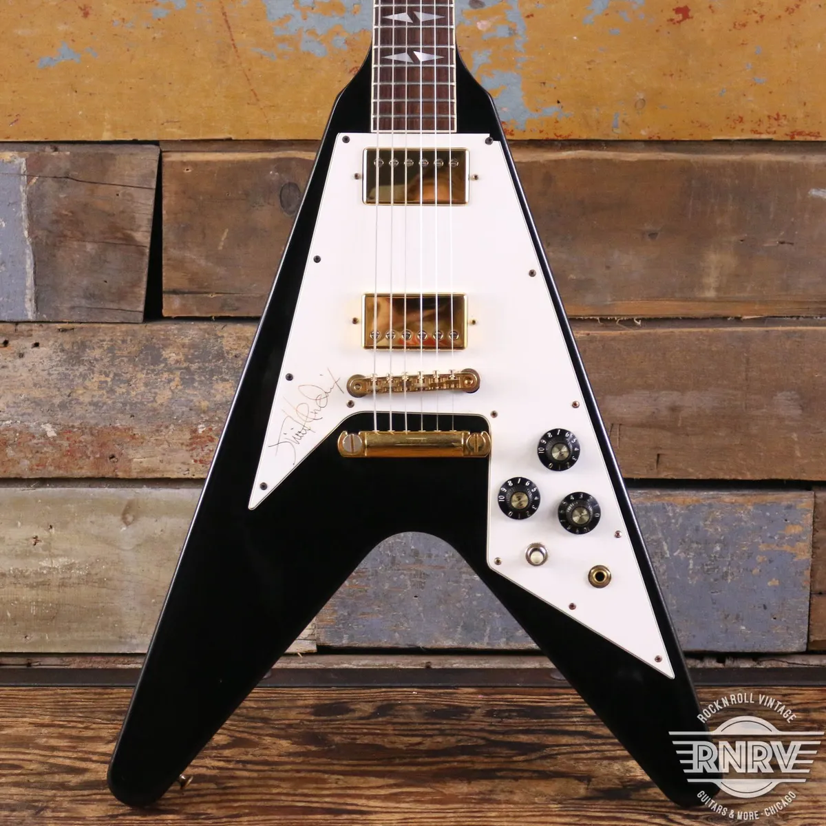 Gibson Jimi Hendrix Hall of Fame Flying V 1991 - Black - Gbase