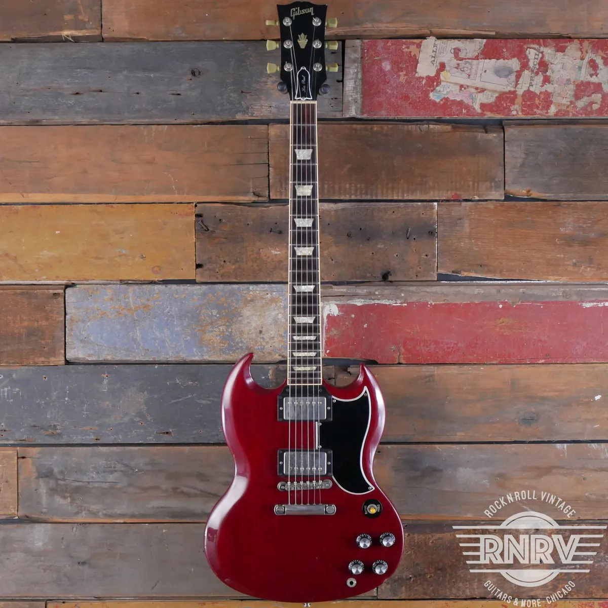 ギター Gibson 61 Reissue SG 1993 Pre Historic Gibson SG Standard '61 Reissue - 1993 - Cherry - Gbase