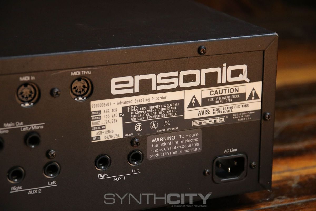 Ensoniq ASR-10 Rackmount Advanced Sampling Recorder 1992 - Black