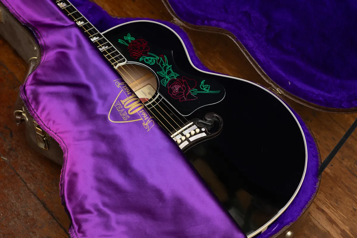 1994 Gibson J-200 Rose Black - Gbase