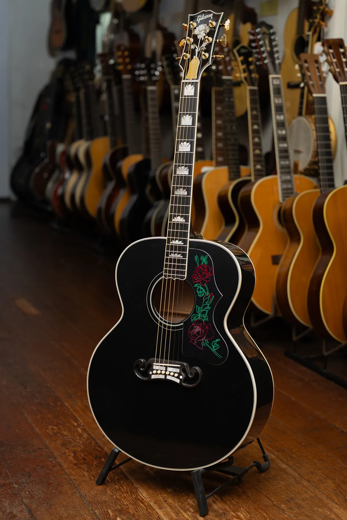 1994 Gibson J-200 Rose Black - Gbase