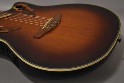 1995 Ovation CC257 Celebrity Deluxe Sunburst Electro-Acoustic - Gbase