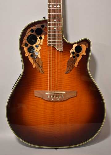 1995 Ovation CC257 Celebrity Deluxe Sunburst Electro-Acoustic - Gbase