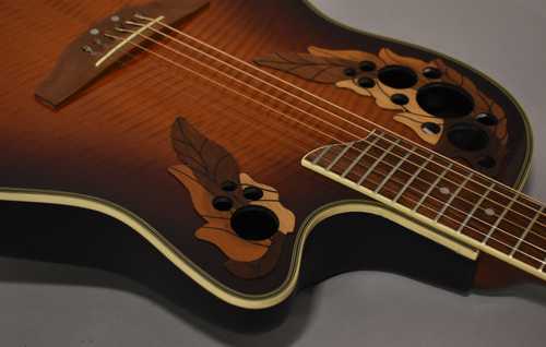 1995 Ovation CC257 Celebrity Deluxe Sunburst Electro-Acoustic - Gbase
