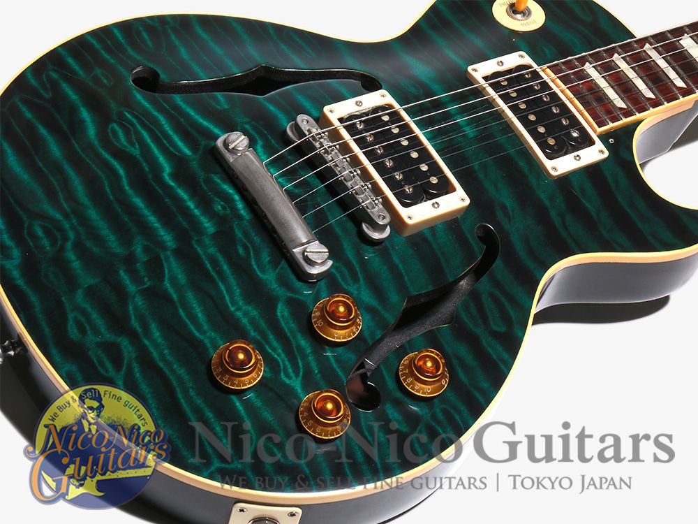 1996 Gibson Custom Shop Les Paul Style-F Quilt YCS Peacock Green