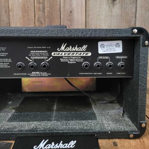 1997 Marshall Valvestate VS100 3 Channel Head Black > Amps