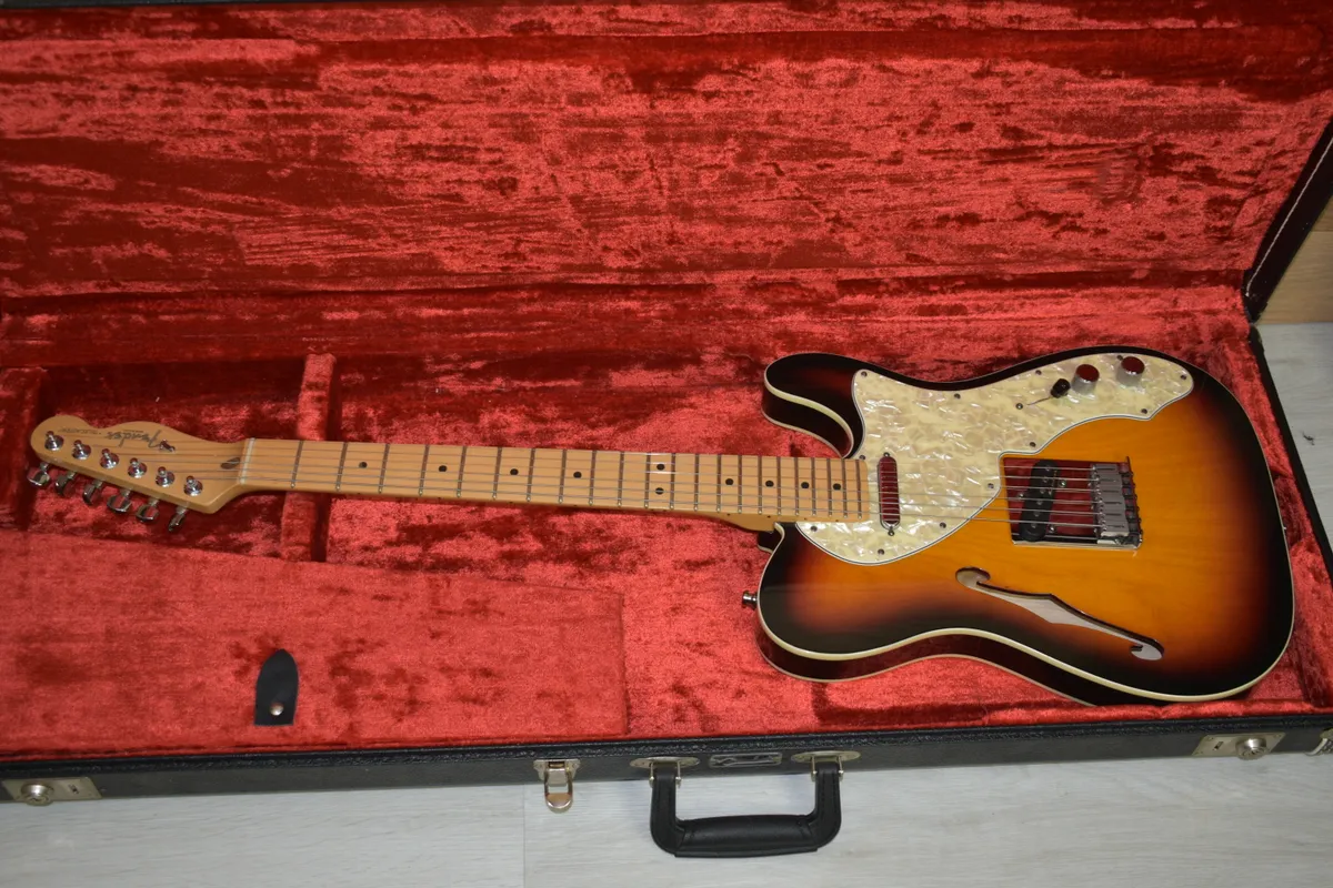 1998 Fender Telecaster thinline custom three color burst - Gbase