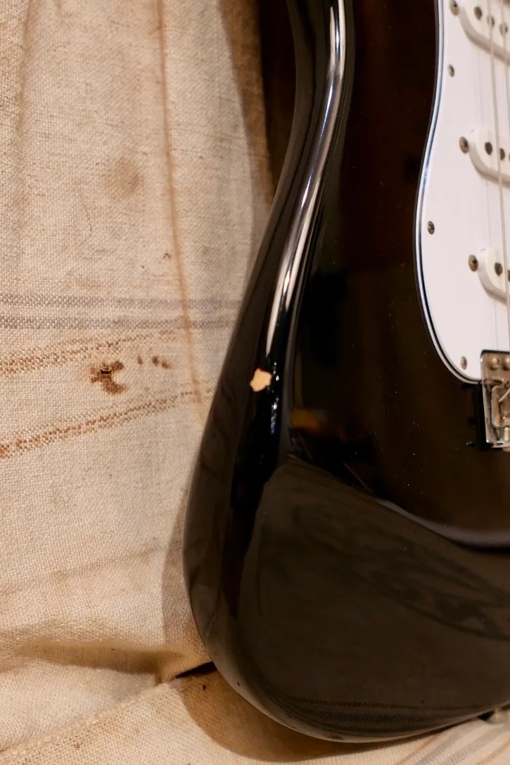 2002 Fender CIJ/MIJ '62 RI Stratocaster Black - Gbase