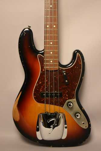 2009 Fender Road Worn '60s Jazz Bass Sunburst - Gbase